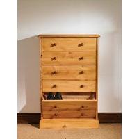 Mottisfont Waxed Large Shoe Rack (Wooden)