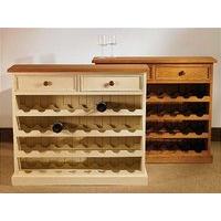 mottisfont painted large floor standing wine rack 32 bottles blue pine ...