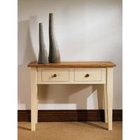 mottisfont painted console table cream oak wooden