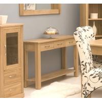 mobel oak console table