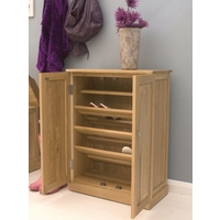 Mobel Oak Shoe Cupboard