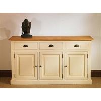 mottisfont painted 5ft farmhouse dresser base cream pine wooden