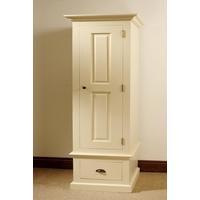 mottisfont painted childs single wardrobe 1 drawer cream wooden