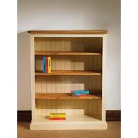 mottisfont painted 4ft x 3ft bookcase blue oak