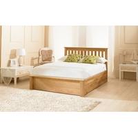 Monaco Oak Ottoman Bed - Multiple Sizes (Double)