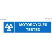 Motorcycle Testing Rigid Foamex 600mm x 150mm