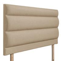 Monza Upholstered Headboard Beige Small Double