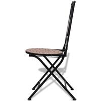 mosaic bistro chair terracotta set of 2