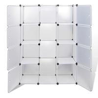 Modular Cabinet with 9 Compartments White 37 x 115 x 150 cm