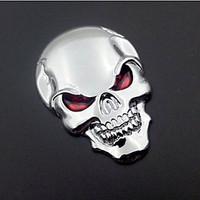 Motorcycle Car Auto Logo 3D Metal Emblem Badge Decal Skeleton Skull Bone Sticker