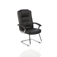 moore leather cantilever office chair