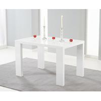 Monza 120cm White High Gloss Dining Table