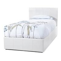 Mollus Ottoman Bed In White Faux Leather