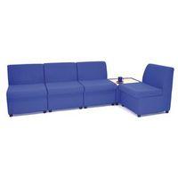 MODULAR RECEPTION CHAIR G5 ROYAL BLUE WOOD/FABRIC