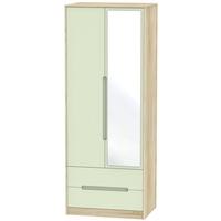 monaco mussel and bardolino wardrobe tall 2ft 6in with 2 drawer and mi ...