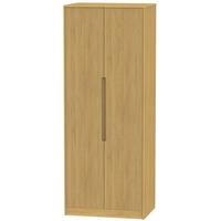 Monaco Modern Oak Wardrobe - Tall 2ft 6in Plain