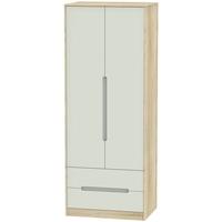 Monaco Kaschmir Matt and Bardolino Wardrobe - Tall 2ft 6in with 2 Drawer