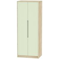 Monaco Mussel and Bardolino Wardrobe - Tall 2ft 6in with Double Hanging