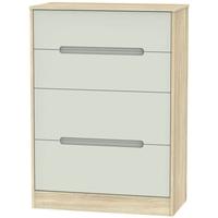 Monaco Kaschmir Matt and Bardolino Chest of Drawer - 4 Drawer Deep