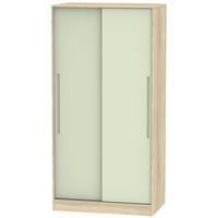 Monaco Mussel and Bardolino Sliding Wardrobe - Wide