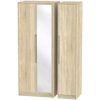 Monaco Bardolino Triple Wardrobe - Tall with Mirror