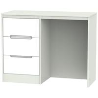 Monaco White and Kaschmir Dressing Table - Vanity Knee Hole