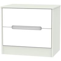 monaco white and kaschmir chest of drawer 2 drawer midi