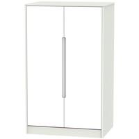 Monaco White and Kaschmir Wardrobe - 2ft 6in with Plain Midi