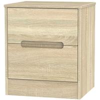 monaco bardolino bedside cabinet 2 drawer locker