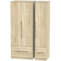 Monaco Bardolino Triple Wardrobe - Tall with Drawer