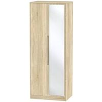 Monaco Bardolino Wardrobe - Tall 2ft 6in with Mirror