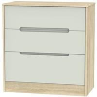 Monaco Kaschmir Matt and Bardolino Chest of Drawer - 3 Drawer Deep