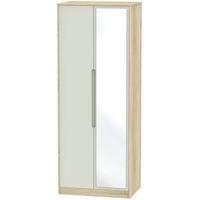 monaco kaschmir matt and bardolino wardrobe tall 2ft 6in with mirror