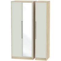 monaco kaschmir matt and bardolino triple wardrobe tall with mirror