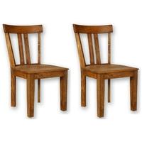 Modasa Mango Wooden Dining Chair - Low Back (Pair)