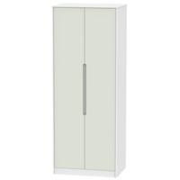 Monaco Kaschmir and White Wardrobe - Tall 2ft 6in with Double Hanging