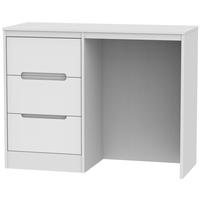 monaco white dressing table vanity knee hole