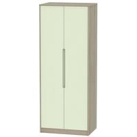 monaco mussel and darkolino wardrobe tall 2ft 6in with double hanging