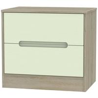 Monaco Mussel and Darkolino Chest of Drawer - 2 Drawer Midi