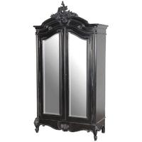 Moulin Noir 2 Door Mirrored Armoire Kd