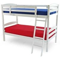 Moderna White 3ft Single Bunk Bed