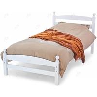 Moderna White 3ft Single Bed