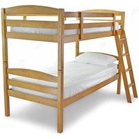 moderna maple 3ft single bunk bed