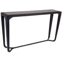 Moneen Black Shagreen Console Table