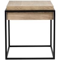 monolit small black side table