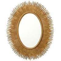 Moher Antique Gold Oval Mirror