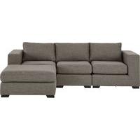 mortimer 4 seater modular corner sofa chalk grey