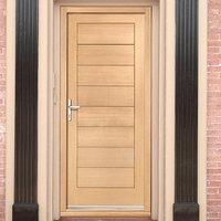 Modena External Oak Door and Frame Set with Fittings