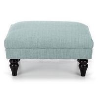 Monza Footstool Sky Blue Wenge