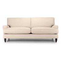 Monza 2 Seater Sofa Cream Wenge